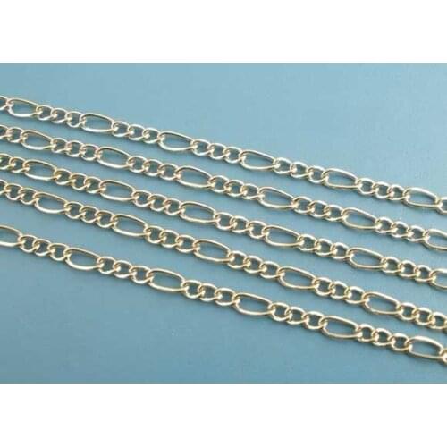 Free shipping!!!!50M/ DIY jewelry findings-Silver Tone Link Chains Findings