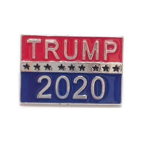 Donald Trump Brooch Metal Button Badge Pins 2020 United States President Election Supplies LX2937