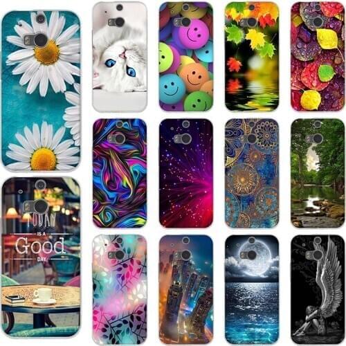 Case For HTC One M8 M8s Soft Silicone Back Cover For HTC One M8S M8 Fashion Shell Housing 3D Print Coque For HTC m8 Capa Funda