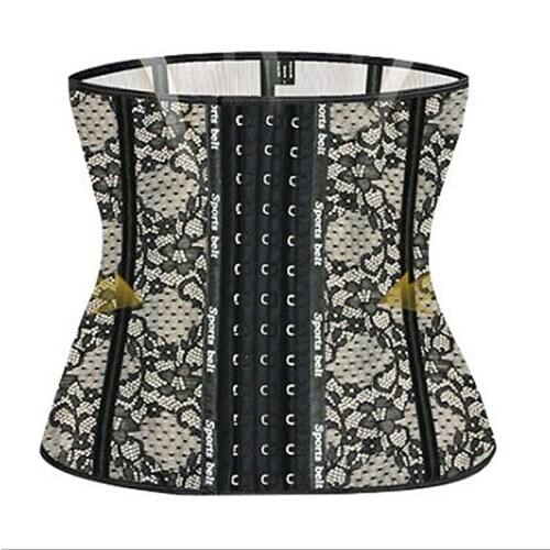 Breathable Comfortable Corset Waist Trainer Hollow Out Stretch Gorset Postpartum Bustier Waist Slimming Korse Femme Soft Korsett