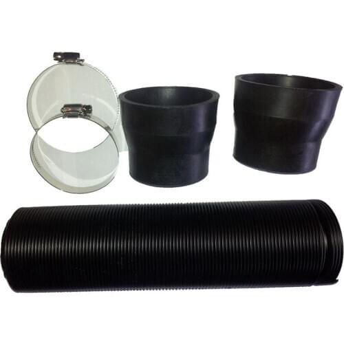 Flexible Cold Air Intake Duct Feed Induction Ducting Pipe Hose 76mm 3 inch