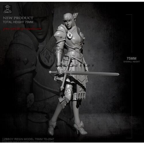 H75mm 1/24 Resin model kits DIY toy self-assembled TD-2547