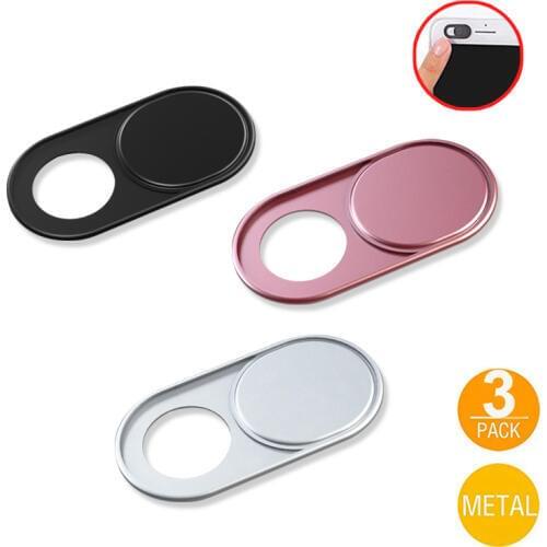 Laptop Camera lens Webcam Cover Fisheye Slider Ultra Thin Metal Web Camera Sticker Shutter for MacBook Pro iMac PC iPad Tablet
