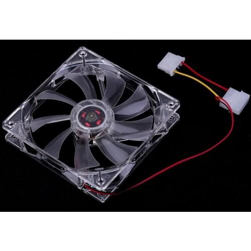 Computer Fan Sleeve Bearing Technology Fans 4 LED Blue for Computer PC Case Cooling 120MM Transparent Drop Shipping