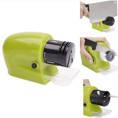 Multifunctional Motorized Knife Sharpener Quick Electric Kitchen Knife Sharpening Stone Tools Home Kitchen Knifes Accessories