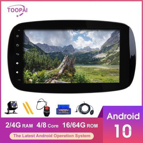 TOOPAI Android 10 For Mercedes Benz SMART 2016-2018 Multimedia Player GPS Navigation Auto Radio Stereo Head Unit IPS DSP New