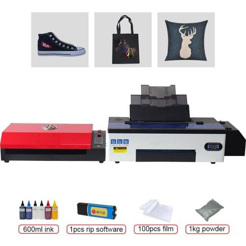 R1390 A3 DTF Printer DTF Printer For t shirt Jeans Shoes A3 Direct Trasnfer Film t shirt Printing Machine With DTF PET Film Oven