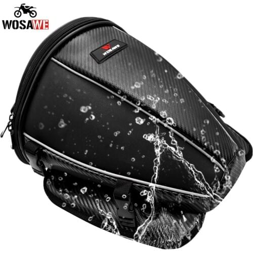 WOSAWE Waterproof Motorcycle Back Seat Tail Bag saddle bag Top Case backpack motorcycle wardrobe trunks motorcycle saddlebags