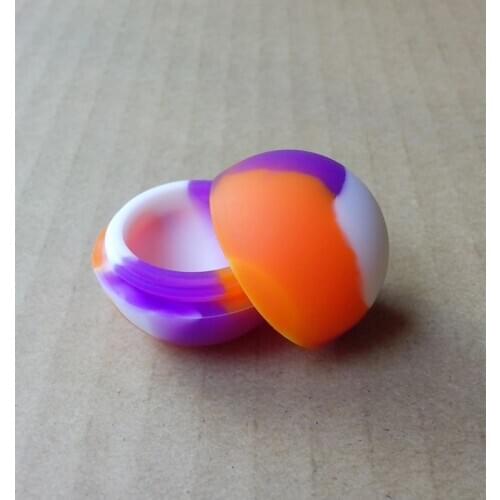 1pcs Spherical Silicone Box Wax Dry Herb Nonstick Jars Dab Silicone Container Dry Herb Oil Wax Vaporizer Silicone Jar