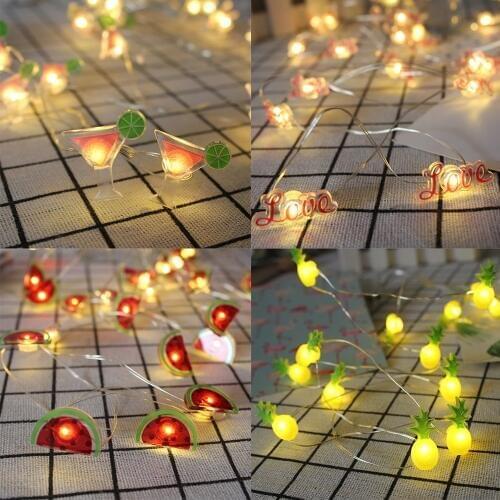 New 2M/20pcs Out/indoor LED Strips Bulb Lights Wire Led Waterproof Garland Decor for Holiday Home Wedding Party Christmas Tree