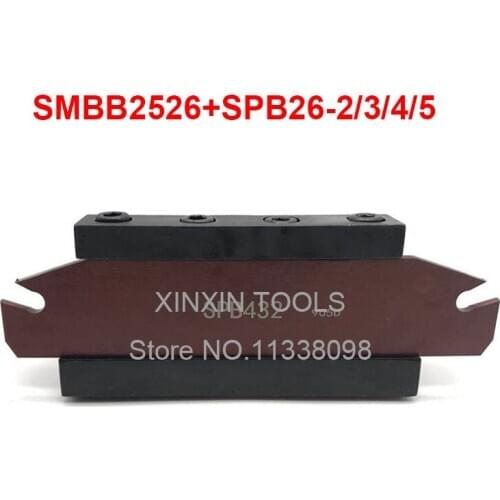 1PCS SPB26-2/3/4/5 NC cutter bar and 1PCS SMBB2526 CNC turret set Lathe cutting Tool Stand Holder For SP Lathe Machine