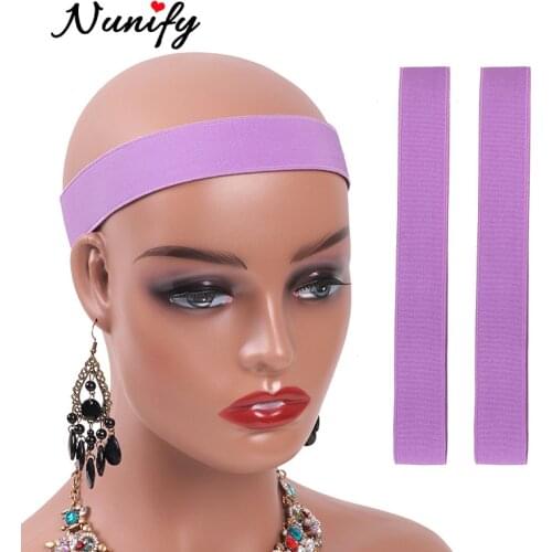 Top 10Pcs Wholesale Melt Band Nunify Wig Band For Edges Hair Accessories 3Cm Width Elastic Band For Wigs Edge Laying Band