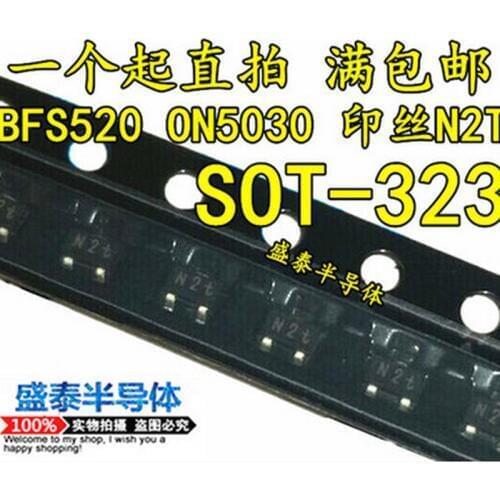 100pcs/lot BFS520 ON5030 N2t N2 SOT-323 NPN 9 GHz wideband transistor