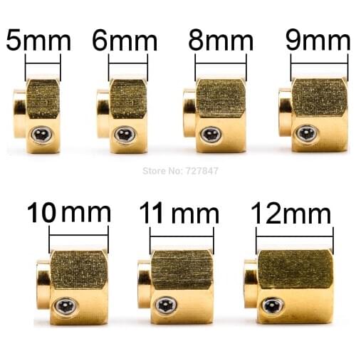 4pcs/lot TRX4 5/6/8/9/10/11/12mm Heavier Brass 12mm Wheel Hex Wheel Hub Extended Adapter for 1/10 RC Crawler Car Traxxas TRX-4