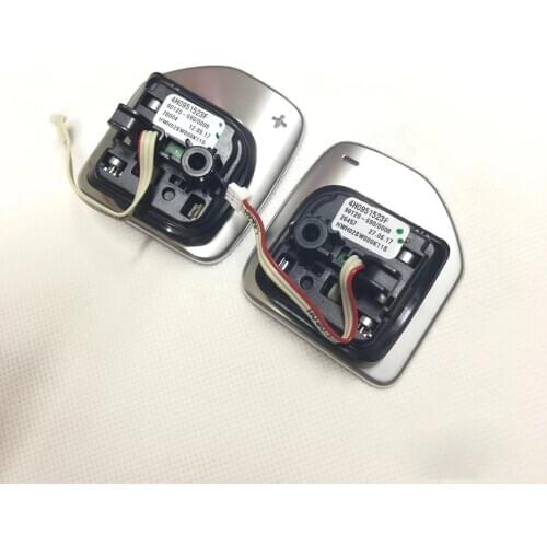 4H0951523F Tiptronic Black High-gloss Chrome Steering Wheel Shift Paddle For Audi A1 A3 A4 A5 A6 C7 A7 A8 Q3 Q5 Q7