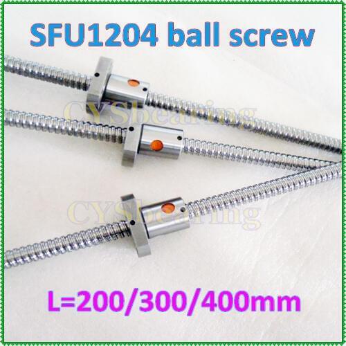 Promotion 1204 C7 Ball screw set L 200mm / 300mm / 400mm with 1204 ballsrew ballnut