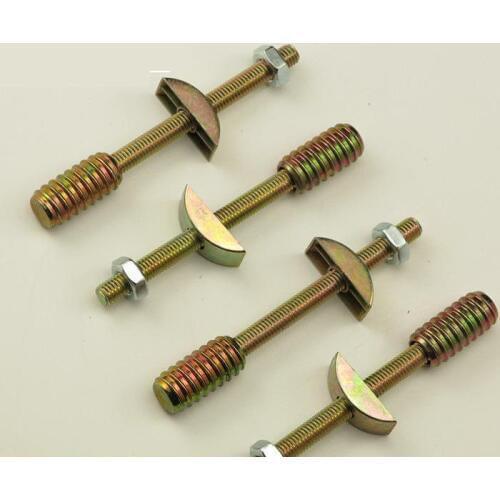 M8 Four one Connector For Singing Half Crescent Platform Furniture Connections With Semi circular Gaskets The Surface