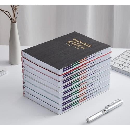 A5 Diary Portable Notebook 2022 Journal Double Side Notepad PU Cover Waterproof Material Notebooks Booklet School Office Supplie