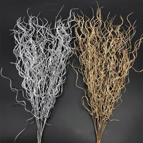 Curly Ting Branch Fake Coral Wedding Decoration Simulation Plant Artificial Plastic New Year Red Bucket Rtificial Dead Branches