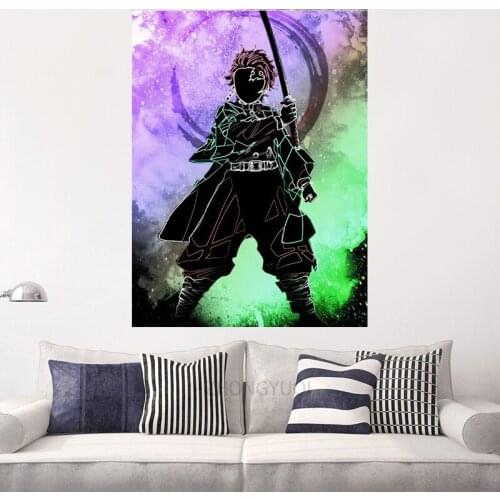 Canvas HD Prints Demon Slayer Kimetsu No Yaiba Poster Wall Art Home Decoration Japan Anime Painting Modular Pictures Living Room