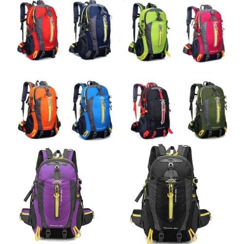 Outdoor Climbing Mountaineering Camping Backpack for Male Men 40L Unisex Waterproof Backpack Travel Pack Hiking Sports Bag Pack