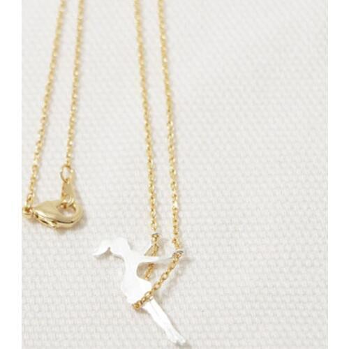 Wholesale 30Pc Gold Color Happy Girl Swing Pendants Necklaces Sweet Girls Valentines Day Gift Free Shipping