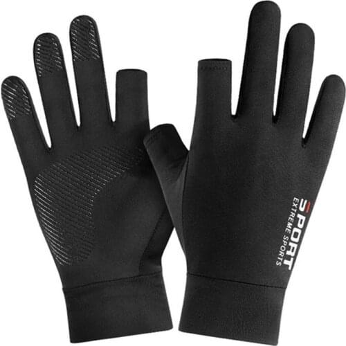 Fishing Catching Protect Hand Professional Release Anti-slip Fish Gloves Couple sunscreen Driving riding gloves summer new style