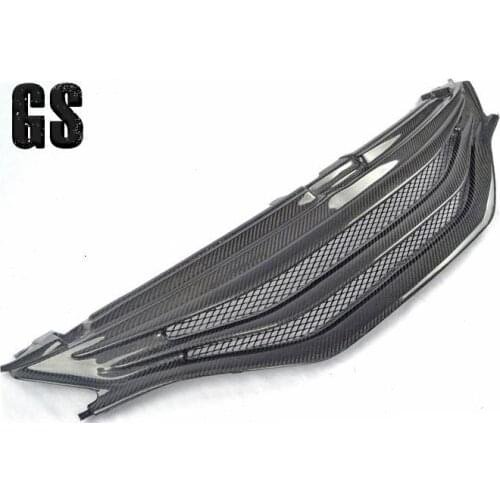 GS style real Carbon fiber car front Grill grille for TOYOTA New MARK X REIZ 2013-2018, auto tuning