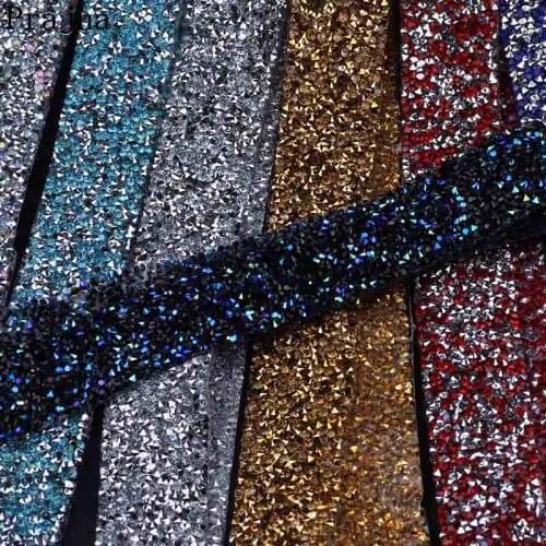 Prajna DIY Artificial Sewing Stools Accessories 3CM Adhesive Rhinestone Hotfix Gift For Women Rhinestone For Clothing Decor