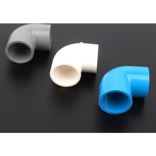 5pcs/lot 20mm PVC Elbow Pipe Joints Water Fountain Household Tap Pipe Adapter Joint Irrigation System Garden Water Connectors