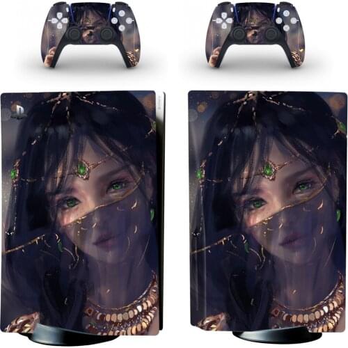 Ice3 Style PS5 Disc Edition Skin Sticker for Playstation 5 Console & 2 Controllers Decal Vinyl Protective Skins Style 1