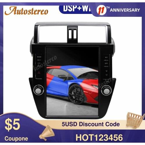 Tesla Style Android 9.0 6 Core Car GPS Navigation For TOYOTA LAND CRUISER Prado 150 2014-2017 Headunit Multimedia Player Carplay
