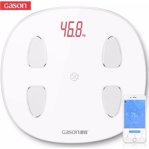 GASON S6 Body Fat Scale Floor Scientific Smart Electronic LED Digital Weight Bathroom Balance Bluetooth APP Android or IOS