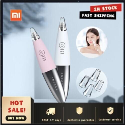 Xiaomi Mijia InFace Blackhead Vacuum Suction Dermabrasion Removal Scar Acne Pore Peeling Face Clean Facial Skin Care Beauty Tool