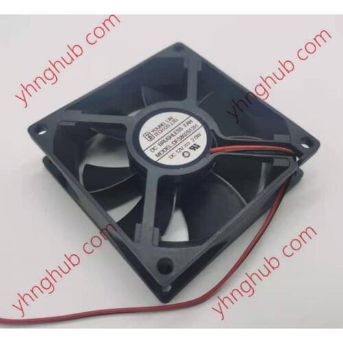 YOUNG LIN DFS802512H DC 12V 2W 80x80x25mm 2-Wire Server Square Fan
