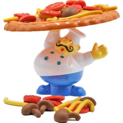 Funny Antistress Party Table Games Toy Trick Balance Pizza Cook Shocker Joke Gift For Children Gadget Interactive Game Indoor