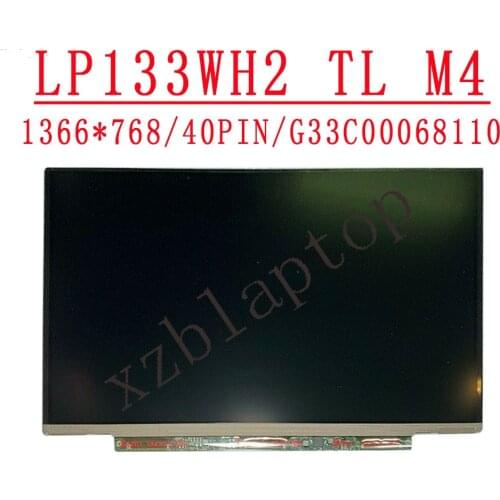 13.3" 1366*768 40PIN LP133WH2 TL M4 Laptop LCD Screen LED Display For Toshiba Portege R830 R700 LP133WH2 TL M4 G33C00068110