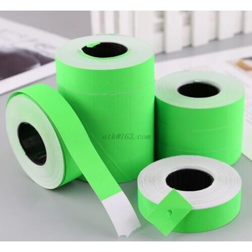 10 Rolls 5000 Pieces Double Row Colorful Price Label Paper Tag Mark Sticker For MX-6600 Labeller Gun