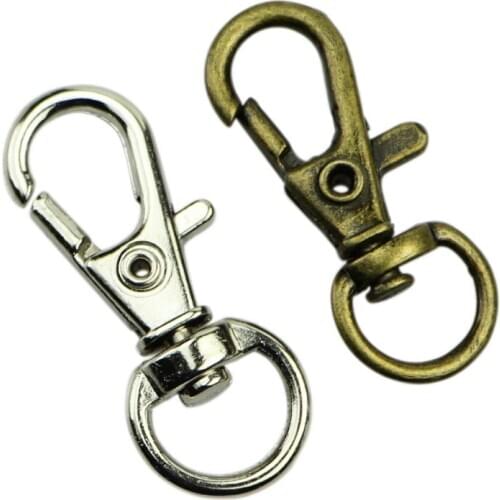 10Pcs Metal Lanyard Hook Swivel Snap Lobster Clasp Clips Craft Findings DIY