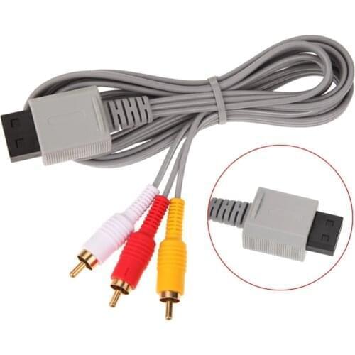 10 Pcs NEW Audio Video AV Composite 3 RCA Cable for Nintendo Wii