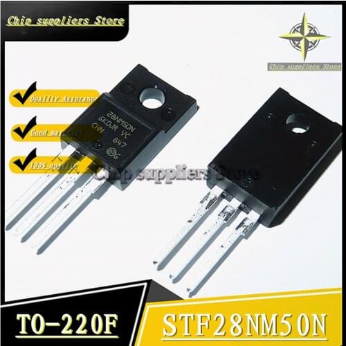 10PCS) STF28NM50N 28NM50N TO-220F MOS field effect tube 28A 500V 100% New and original