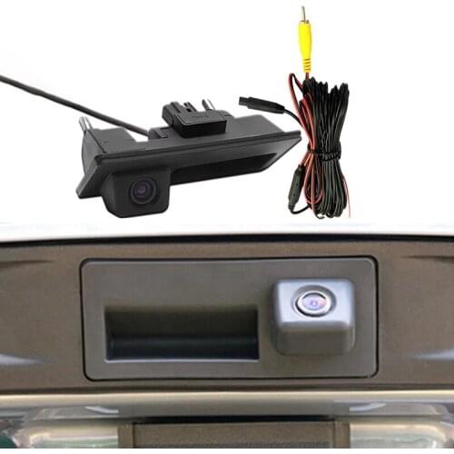 Novel-Car Dynamic Trajectory Reversing Camera Trunk Handle Camera for Skoda Jetta Passat Golf - A3 A4 A6
