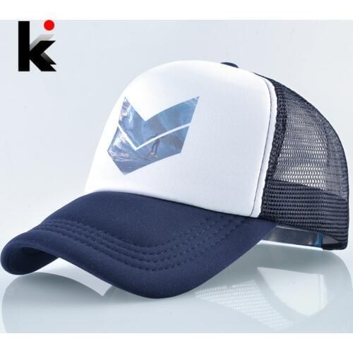 Mesh Baseball Cap Men Summer Outdoor Sport Snapback Hat Women Racing Cap Hip Hop Casquette Skateboard Bone Fashion Trucker Gorra
