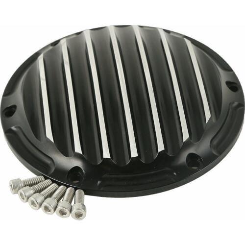 CNC Black Derby Cover For Harley 04-17 Sportster Forty Eight XL1200X Iron 883 86-04 XLH883