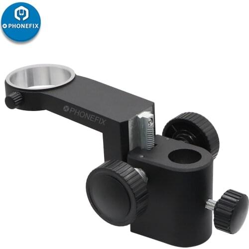 Stereo Microscope Head Holder Focus Adjustment Arm Binocular Trinocular Microscopio Ring Arbor Stand Bracket Diameter 50mm