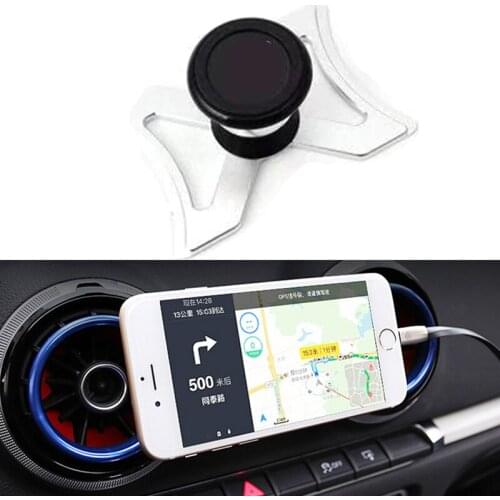 For AUDI A3 S3 2013-16 Q2 Q2L 2017 Car Air Conditioning outlet decoration ring cover trim frame car accessories 1Pcs Red Black