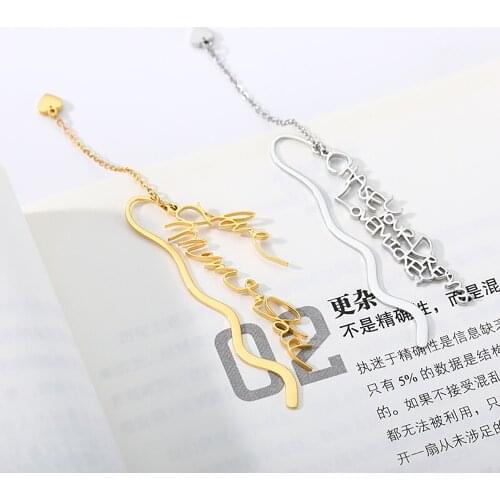 Custom Bookmark Personalized Actual Handwriting Text Bookmarks Graduation Gift For Book Lovers Student Handmade Memorial Jewelry