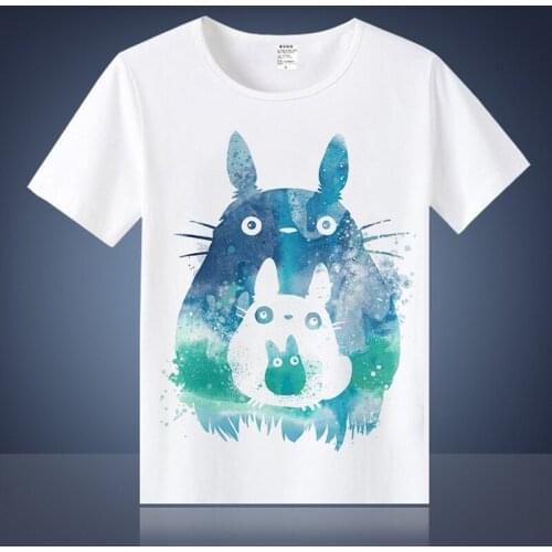 New Summer Women Men T-shirt Totoro Cosplay T Shirt Anime Cartoon Tshirt Casual Short Sleeve Tees