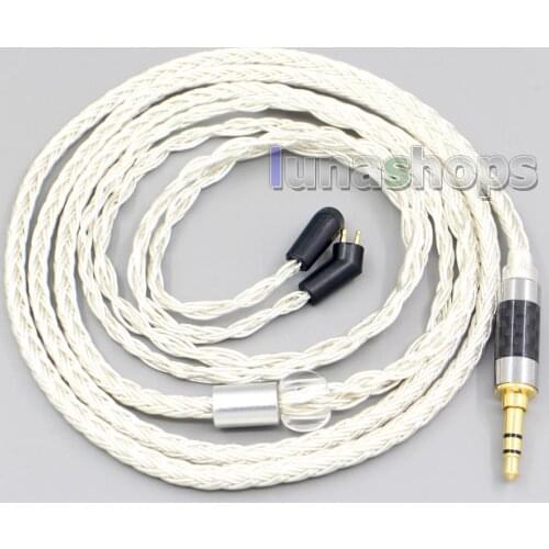 LN007239 16 Core OCC Silver Plated Earphone Cable For Etymotic ER4B ER4PT ER4S ER6I ER4 2pin
