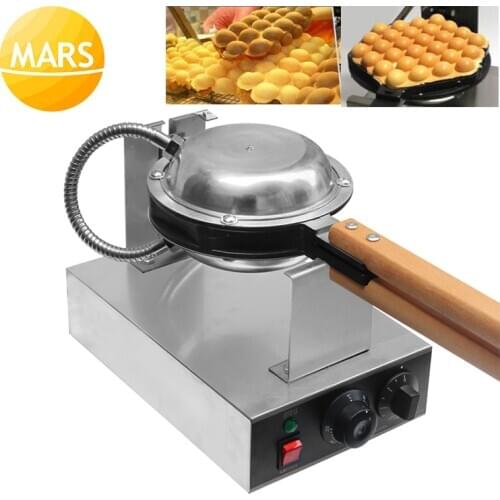 Commercial Non Stick Egg Bubble Waffle Maker Pan Eggettes Puff Cake Iron Baker Hong Kong Ice Cream Egg Waffle Maker Machine Oven